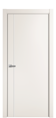 Дверь межкомнатная Ветро 17 Цвет Молочный Покрытие Эмаль  Наличник L 75 Цена 44975