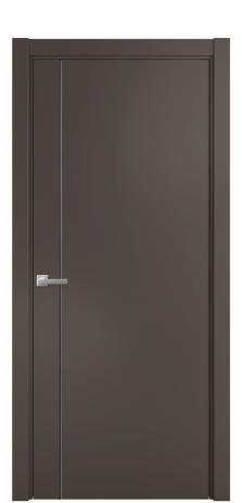 Дверь межкомнатная Ветро 17 Цвет Коричневый Покрытие Эмаль  Наличник L 75 Цена 46443