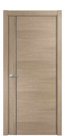 Дверь межкомнатная Ветро 17 Цвет Дуб Песочный Покрытие Шпон натуральный  Наличник L 75 Цена 51050