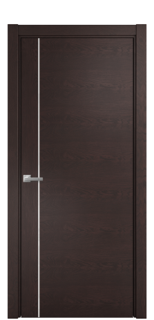 Дверь межкомнатная Vetro 17 Цвет Мореный Дуб Покрытие Шпон натуральный  Наличник L 75 Цена 46850