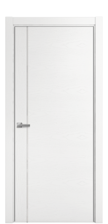 Дверь межкомнатная Vetro 17 Цвет Ясень Белый Покрытие Шпон крашеный  Наличник L 75 Цена 44150