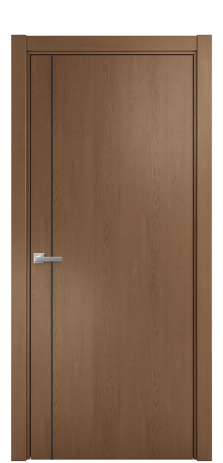 Дверь межкомнатная Slot 10-011 Цвет Дуб Темный Покрытие Шпон натуральный  Наличник L 75 Цена 43700