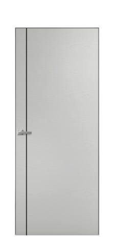 Дверь межкомнатная Slot 10-011 Цвет Ясень Телегрей Покрытие Шпон крашеный  Наличник Скрытый короб хром Цена 55950