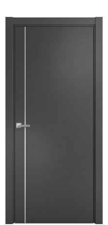 Дверь межкомнатная Slot 10-011 Цвет Ясень Антрацит Покрытие Шпон крашеный  Наличник L 75 Цена 41000