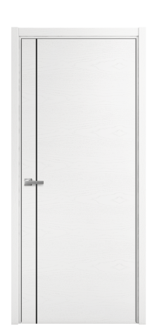 Дверь межкомнатная Slot 10-011 Цвет Ясень Белый Покрытие Шпон крашеный  Наличник L 50 Цена 44875