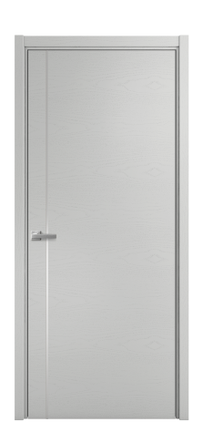 Дверь межкомнатная Slot 10-011 Цвет Ясень Телегрей Покрытие Шпон крашеный  Наличник L 50 Цена 44875