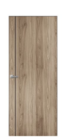 Дверь межкомнатная Слот 10-011 Цвет Орех смоук Покрытие ПВХ ПОД ДЕРЕВО Наличник Скрытый короб хром Цена 38100