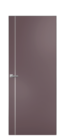 Дверь межкомнатная Слот 10-011 Цвет Лиловый Покрытие Эмаль  Наличник Скрытый короб хром Цена 42533