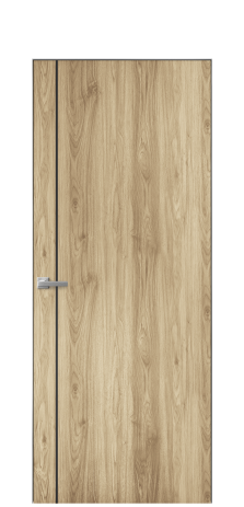 Дверь межкомнатная Slot 10-011 Цвет Орех светлый Покрытие ПВХ ПОД ДЕРЕВО Наличник Скрытый короб хром Цена 38100