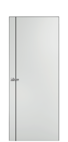 Дверь межкомнатная Slot 10-011 Цвет Облачный Покрытие Эмаль  Наличник Скрытый короб хром Цена 58410