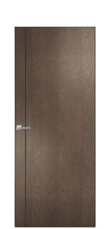 Дверь межкомнатная Slot 10-011 Цвет Дуб Марракеш Покрытие Шпон натуральный  Наличник Скрытый короб хром Цена 62310