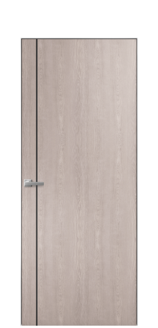 Дверь межкомнатная Slot 10-011 Цвет Дуб Имбирь Покрытие Шпон натуральный  Наличник Скрытый короб хром Цена 62310