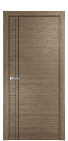 Дверь межкомнатная Slot 10-012 Цвет Дуб Кофе Покрытие Шпон масло  Наличник L 75 Цена 42625