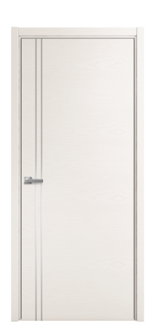 Дверь межкомнатная Slot 10-012 Цвет Ясень Молочный Покрытие Шпон крашеный  Наличник L 50 Цена 44875