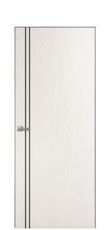 Дверь межкомнатная Слот 10-012 Цвет Ясень Молочный Покрытие Шпон крашеный  Наличник Скрытый короб хром Цена 43550