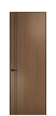 Дверь межкомнатная Слот 10-012 Цвет Дуб Темный Покрытие ШПОН Дуб Наличник Скрытый короб золото Цена 53403