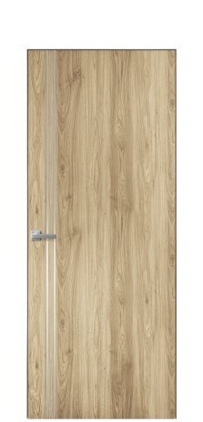 Дверь межкомнатная Slot 10-012 Цвет Орех NY светлый Покрытие ПВХ WOOD NATURAL Наличник Скрытый короб хром Цена 39660
