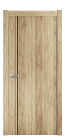 Дверь межкомнатная Slot 10-012 Цвет Орех NY светлый Покрытие ПВХ WOOD NATURAL Наличник L 75 Цена 31200