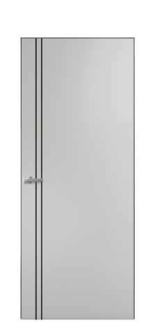 Дверь межкомнатная Slot 10-012 Цвет Телегрей Покрытие Эмаль  Наличник Скрытый короб хром Цена 58660