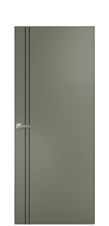 Дверь межкомнатная Slot 10-012 Цвет Зеленый Покрытие Эмаль  Наличник Скрытый короб хром Цена 56543