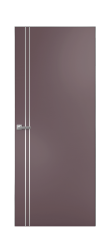 Дверь межкомнатная Slot 10-012 Цвет Лиловый Покрытие Эмаль  Наличник Скрытый короб хром Цена 56543