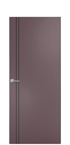 Дверь межкомнатная Slot 10-012 Цвет Лиловый Покрытие Эмаль  Наличник Скрытый короб хром Цена 56543