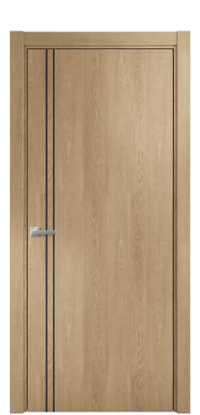 Дверь межкомнатная Slot 10-012 Цвет Дуб Светлый Покрытие Шпон натуральный  Наличник L 75 Цена 47350