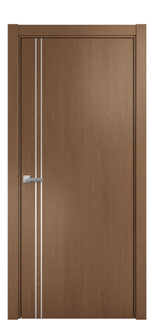 Дверь межкомнатная Slot 10-012 Цвет Дуб Темный Покрытие Шпон натуральный  Наличник L 75 Цена 47350