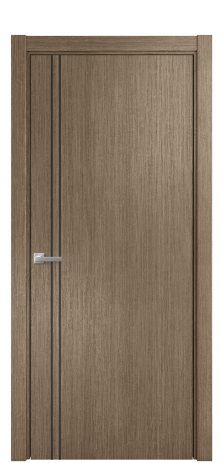 Дверь межкомнатная Slot 10-012 Цвет Мореный Дуб Покрытие Шпон натуральный  Наличник Скрытый короб хром Цена 62310