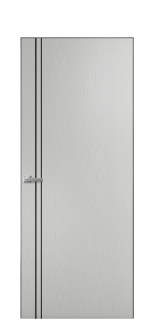 Дверь межкомнатная Slot 10-012 Цвет Ясень Телегрей Покрытие Шпон крашеный  Наличник Скрытый короб хром Цена 60710