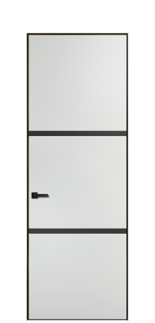 Дверь межкомнатная Слот 41-002 Цвет Облачный Покрытие ЭМАЛИ Эмаль Наличник Скрытый короб золото Цена 49558