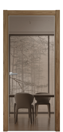 Дверь межкомнатная Porte 39-01 Цвет Орех NY классический Покрытие ПВХ WOOD NATURAL Наличник L 75 Цена 34404