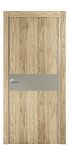 Дверь межкомнатная Duet 11 Цвет Орех NY светлый Покрытие ПВХ WOOD NATURAL Наличник L 75 Цена 22988