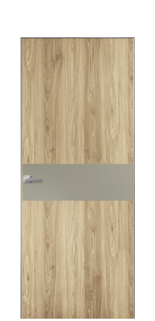 Дверь межкомнатная Duet 11 Цвет Орех NY светлый Покрытие ПВХ WOOD NATURAL Наличник Скрытый короб хром Цена 39128