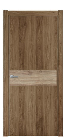 Дверь межкомнатная Duet 11 Цвет Орех NY классический Покрытие ПВХ WOOD NATURAL Наличник L 75 Цена 22988