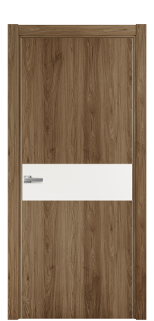 Дверь межкомнатная Duet 11 Цвет Орех NY классический Покрытие ПВХ WOOD NATURAL Наличник L 75 Цена 22988