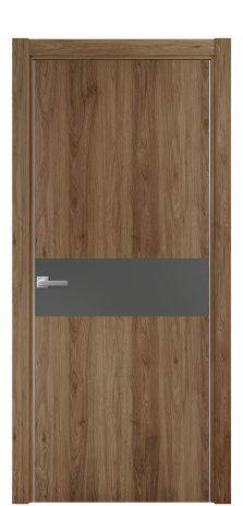 Дверь межкомнатная Duet 11 Цвет Орех NY классический Покрытие ПВХ WOOD NATURAL Наличник L 75 Цена 22988