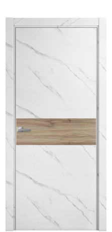 Дверь межкомнатная Duet 11 Цвет Monte white soft Покрытие ПВХ ORIGINAL Наличник L 75 Цена 22988