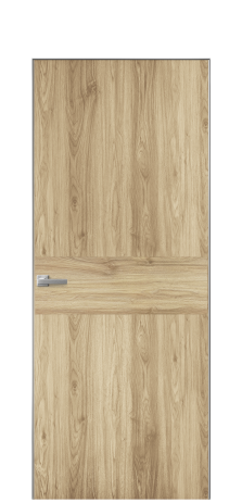 Дверь межкомнатная Duet 11 Цвет Орех NY светлый Покрытие ПВХ WOOD NATURAL Наличник Скрытый короб хром Цена 39128