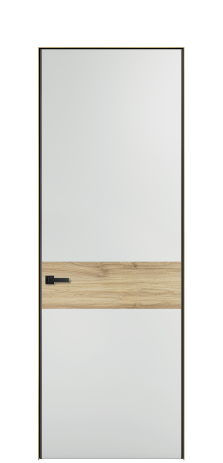 Дверь межкомнатная Дуэт 11 Цвет Облачный Покрытие ЭМАЛИ Эмаль Наличник Скрытый короб золото Цена 55213