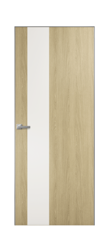 Дверь межкомнатная Duet 14 Цвет Maderaira oak amber Покрытие ПВХ WOOD NATURAL Наличник Скрытый короб хром Цена 39128