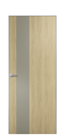 Дверь межкомнатная Duet 14 Цвет Maderaira oak amber Покрытие ПВХ WOOD NATURAL Наличник Скрытый короб хром Цена 39128