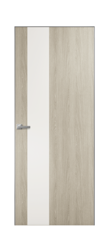 Дверь межкомнатная Duet 14 Цвет Maderaira oak sand Покрытие ПВХ WOOD NATURAL Наличник Скрытый короб хром Цена 39128