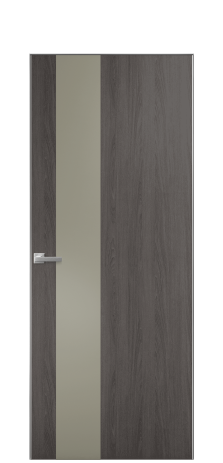 Дверь межкомнатная Duet 14 Цвет Maderaira oak agate Покрытие ПВХ WOOD NATURAL Наличник Скрытый короб хром Цена 39128