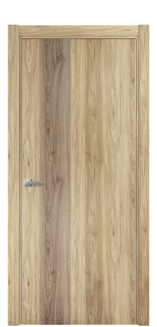 Дверь межкомнатная Duet 14 Цвет Орех NY светлый Покрытие ПВХ WOOD NATURAL Наличник L 75 Цена 22988