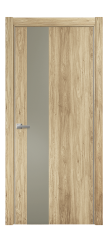 Дверь межкомнатная Duet 14 Цвет Орех NY светлый Покрытие ПВХ WOOD NATURAL Наличник L 75 Цена 22988