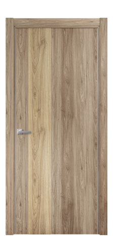 Дверь межкомнатная Duet 14 Цвет Орех NY смоук Покрытие ПВХ WOOD NATURAL Наличник L 75 Цена 22988