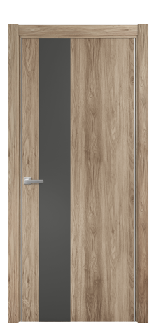 Дверь межкомнатная Duet 14 Цвет Орех NY смоук Покрытие ПВХ WOOD NATURAL Наличник L 75 Цена 22988