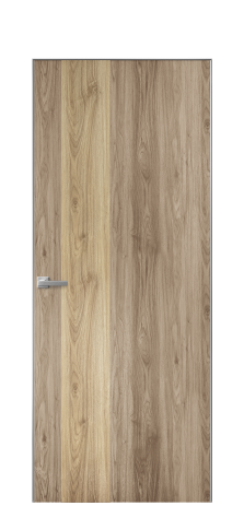 Дверь межкомнатная Duet 14 Цвет Орех NY смоук Покрытие ПВХ WOOD NATURAL Наличник Скрытый короб хром Цена 39128