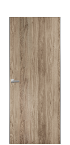 Дверь межкомнатная Duet 14 Цвет Орех NY смоук Покрытие ПВХ WOOD NATURAL Наличник Скрытый короб хром Цена 39128